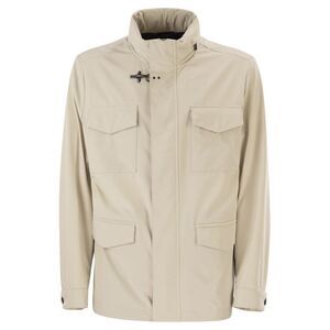 Fay Men Saharan Jacket In Stretch Nylon